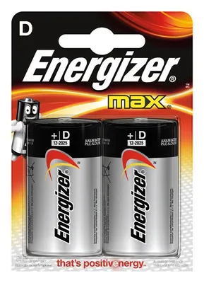 Immagine prodotto di Batterie alcaline D 1,5 V Max 2-Blister