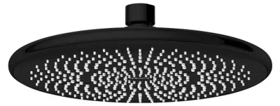 Produktbild von WENKO Regendusche Brausekopf WATERSAVING Ø22,5cm Rund Duschkopf Schwarz Wellness