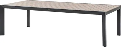 Produktbild von Gartentisch "évasion" holzeffekt honey & graphite 12 plätze lates aus aluminium - Hespéride