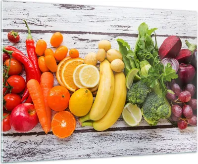 Produktbild von Bilder auf glas - Essen Gemüse Essen frisch - 100x70cm - Glasbilder - Wandbilder - Kunstdruck - zum Aufhängen bereit - Wanddekoration aus Glas - Glas Bilder - Wandbild auf Glas - GAA100x70-2888