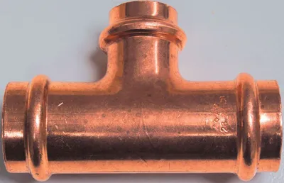 Produktbild von Cornat Press-T-Stück Kupfer, ø 28 mm - ø 22 mm