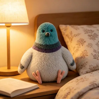 Produktbild von Taube Plüschtier 20cm Kuscheltier weich Kinder Geschenk Stofftier Vogel Plüschfigur Dekoration