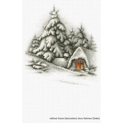 Produktbild von Luca-S Kreuzstich Set "Im Schnee", Zählmuster, 19,5x21,5cm