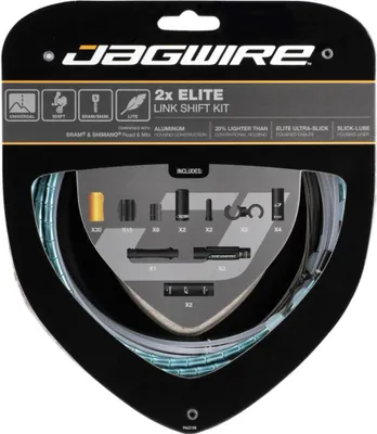 Zdjęcie produktu dla Zestaw linek przerzutek Jagwire Road & Mountain Elite Link 2x Ltd. Celeste – maksymalna...