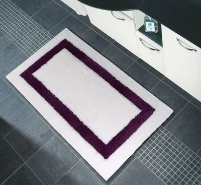 Produktbild von Sanwood Badematte Badteppich Badvorleger Duschvorleger Badezimmerteppich 60x100cm Greta