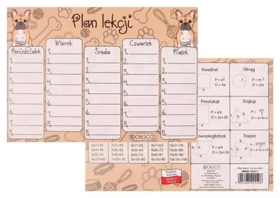 Produktbild von Stundenplan A5 Buldog (25 Stück) – Cresco