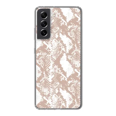 Produktbild von MuchoWow® Handyhülle Schutzhülle Hülle für Samsung Galaxy S21 FE Schlangendruck - Formen - Pastell Silikon Softcase Handy Hülle - Mobiltelefonhülle