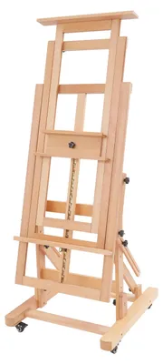 Produktbild von Studio Staffelei - Mal- und Skizzenstaffelei - Holz - 65 x 60 cm - Für Künstler und Kunststudenten - Naturholz