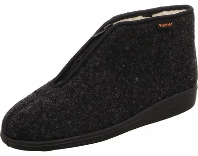 Produktbild von Fischer Markenschuhe Hausschuhe grau in Gr. 48