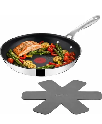 Produktbild von Tefal Jamie Oliver H8802S34, Rund, Allzweckpfanne, Schwarz, Edelstahl, Keramik, 250 °C, Edelstahl