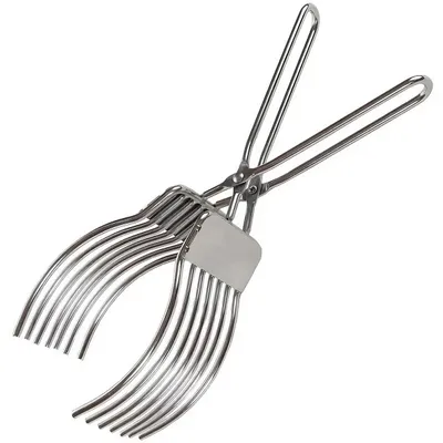 Obrázek produktu pro Nerezová kleště na krájení masa, chleba a zeleniny, stříbrné barvy