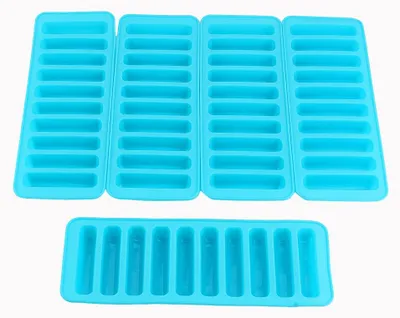 Produktbild von Bunte zylindrische Eiswürfelform, Gefrierform, Fondant, Schokoladenform, Silikon