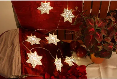 Produktbild von Hilight 507143 LED-Lichterkette 'STERN' für Innen, Weihnachten, mit Leuchtmittel