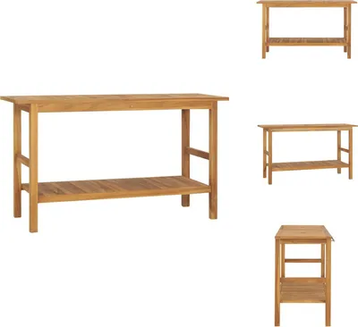 Obrázok produktu pre vidaXL Masívne teakové umývadlo 132x45x75cm - Umývadlá do kúpeľne