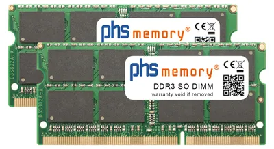 phs memory 8GB (2x4GB) Kit RAM Speicher kompatibel mit QNAP TS-451 DDR3 SO DIMM 1600MHz