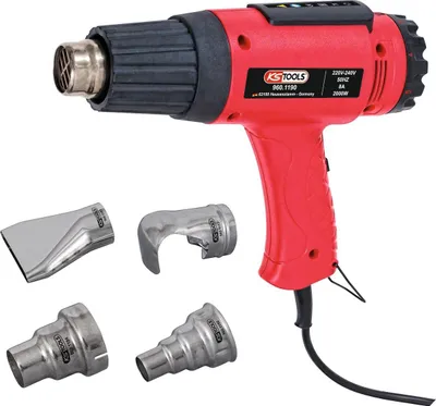 Produktbild von KS TOOLS Heißluft-Gerät Satz inkl. 4 Aufsätze ( 960.1190 )