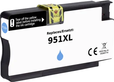 Obrázek produktu pro Renkforce RF-5718848, Vysoká (XL) výtěžnost, Azurová, 1 kusů, 1500 str., Balení po jednom