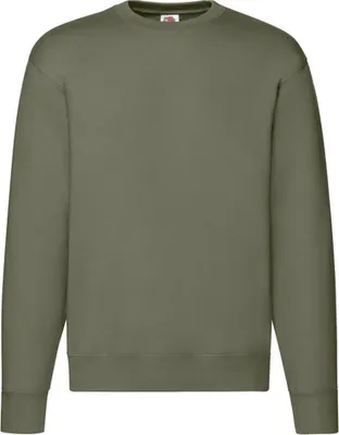 Produktbild von Fruit of the Loom - "Premium" Sweatshirt für Herren angesetzte Ärmel LT1358 (M) (Klassisch Olivgrün)