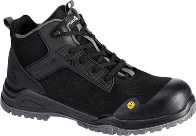 Produktbild von Halbhohe Stiefel Bevel Composite S3s Esd Sr Fo - 47 - Schwarz/Grau - Portwest