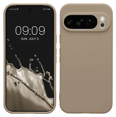 Produktbild von kwmobile Handyhülle für Google Pixel 10 Pro Hülle - weiches Handy Silikon Case - Schutzhülle Cover - Creme matt