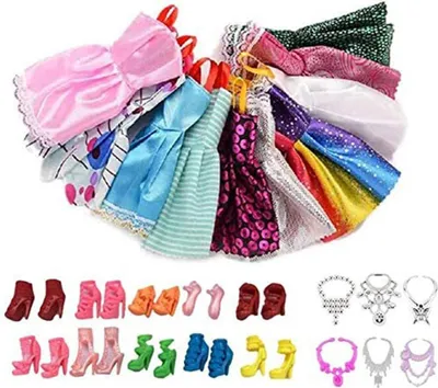 Produktbild von Puppenkleidung Party Kleid Set weiche Puppenzubehör für Mädchen