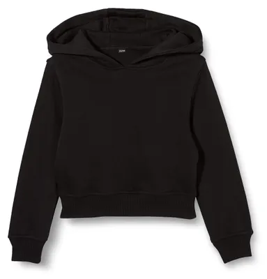 Produktbild von Build Your Brand Girls Cropped Sweat Hoody, Schwarz, Größe 158/164