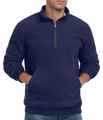 Immagine prodotto di Felpa in pile da uomo con zip parziale