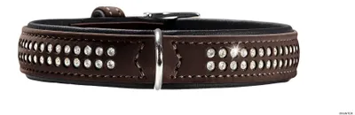 Produktbild von HUNTER Halsband Softie Deluxe S (45), braun/schwarz