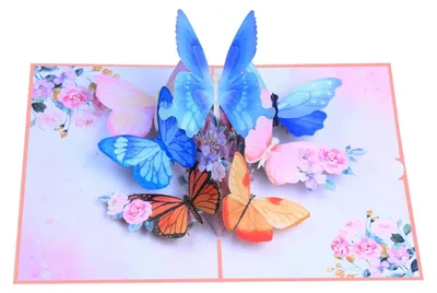 Produktbild von Solidchoice – 3D-Pop-up-Geburtstagskarte mit Umschlag
