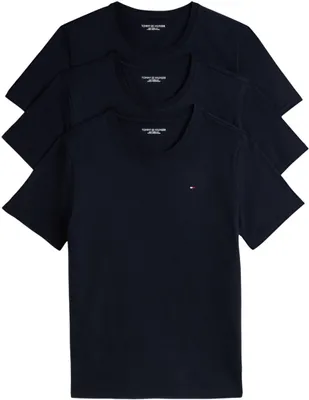 Produktbild von Tommy Hilfiger Herren 3er Pack T-Shirts Kurzarm Slim Fit, Blau (des Sky/des Sky/