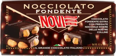 Produktbild von Nocciolato Fondente 130g Schokolade mit Nüssen - Novi