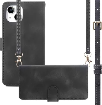 Produktbild von imoshion Klapphülle mit Kordel iPhone 14 / 13 - Schwarz
