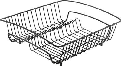 Produktbild von METALTEX Rocky-50, Spülkorb Lava 40 x 37 x 14 cm, TouchTherm, matt schwarz / Geschirrkorb / Abtropfgestell