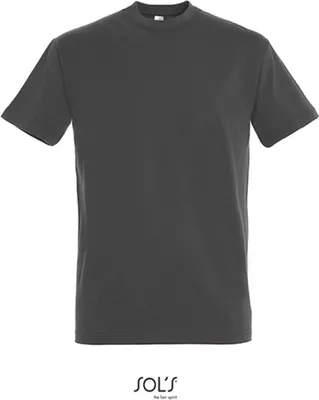 Image de SOLs 11500 | Imperial T-Shirt Hommes Unie - Couleur : Dark Grey (Solid) - Taille : XXL