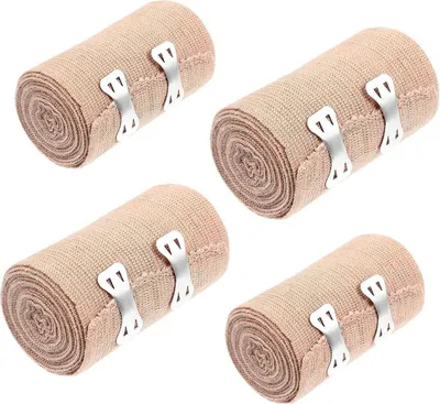 Image de Healifty Bandage élastique Wrap genou cheville poignet 4 pièces