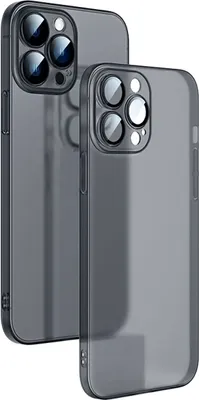 Zdjęcie produktu dla König Design Etui kompatybilne z Apple iPhone 13 Pro Max Plastikowe, miękkie etui na telefon komórkowy - Etui na telefon komórkowy czarne