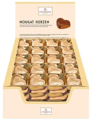 Produktbild von Niederegger Nougat Herzen 80x12,5g