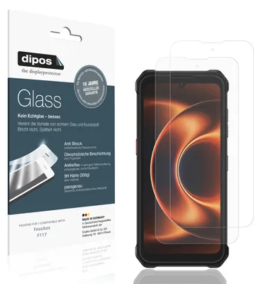 Image de 2x Protection ecrán pour Fossibot F117 mat Verre souple Film Protecteur 9H dipos