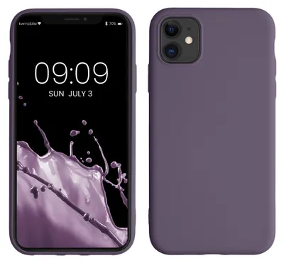 Produktbild von kwmobile Hülle kompatibel mit Apple iPhone 11 Hülle - gummierte TPU Silikon Handyhülle - Schutzhülle für kabelloses Laden - Case in Helle Iris
