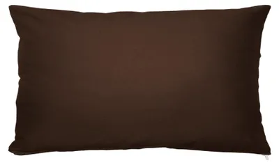 Produktbild von Kissenbezug 40x80 cm Kaffee Braun Reißverschluss Kissenhülle 100% Baumwolle
