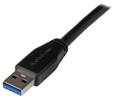 Obrázok produktu pre StarTech.com USB3SAB10M, 10 m, USB A, USB B, USB 3.2 Gen 1 (3.1 Gen 1), Samec/samec, Čierna