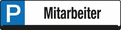 Produktbild von EICHNER Parkplatzschild 9219-00269 Mitarbeiter