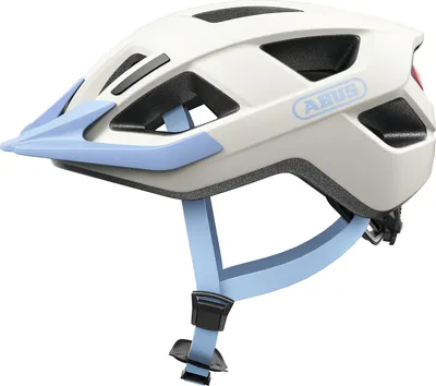 Produktbild von ABUS Fahrradhelm Aduro 3.0 LED - sportiver City-Helm in stilvollem Design für alltägliche und sportliche Touren - mit Rücklicht - für Damen und Herren - Größe S, beige-blau