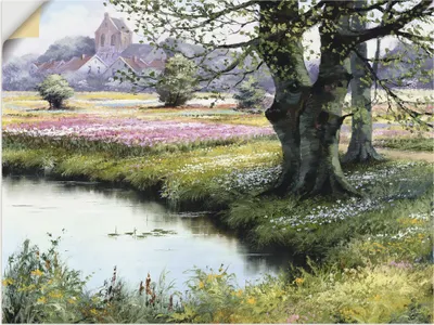 Produktbild von ARTland Wandbild, selbstklebend Das Dorf Größe: 60x45 cm