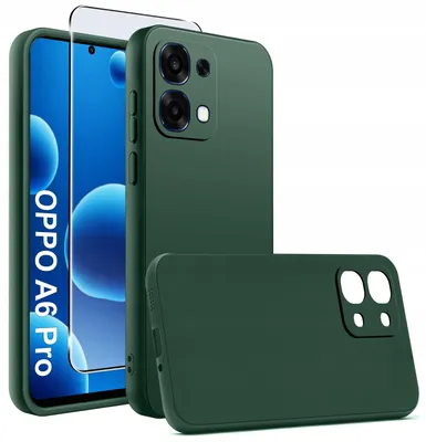 Immagine prodotto di Etui Zielone Matowe Silikon Slim do Oppo A6 Pro 5G + SZKŁO 9H