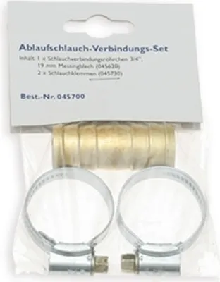 Produktbild von Ablaufschlauch Verbindungs-Set / Schlauchverbindung / Verbindungsröhrchen / Schlauchklemme