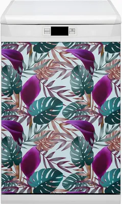 Produktbild von Magnet Folie für Geschirrspüler Magnete  Geschirrspüle Magnet für Spülmaschine 45x80 cm Dekor - Tropenurlaub