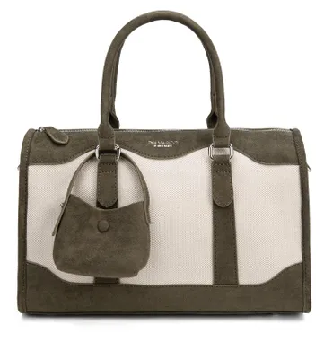 Immagine prodotto di Borsa da donna in ecopelle bicolor, con tracolla removibile