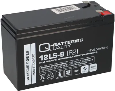 Immagine prodotto di Batteria Q-Batteries 12LS-9 12V 9Ah F2 AGM 10 anni