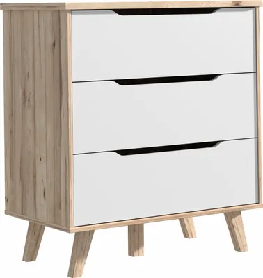 Produktbild von Furniture24 Kommode Vankka Finvnkk212-L25 Helle Eiche/Weiß